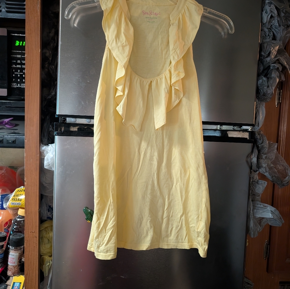 Lilly Pulitzer Yellow Cotton Top